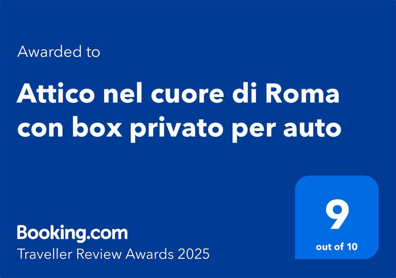 Attico Nel Cuore Di Roma Con Box Privato Per Auto Exterior foto